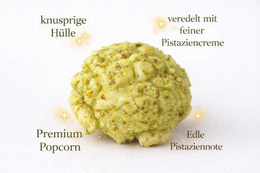 Benji’s POP656 Pistazie Karamell – Premium Mushroom Popcorn