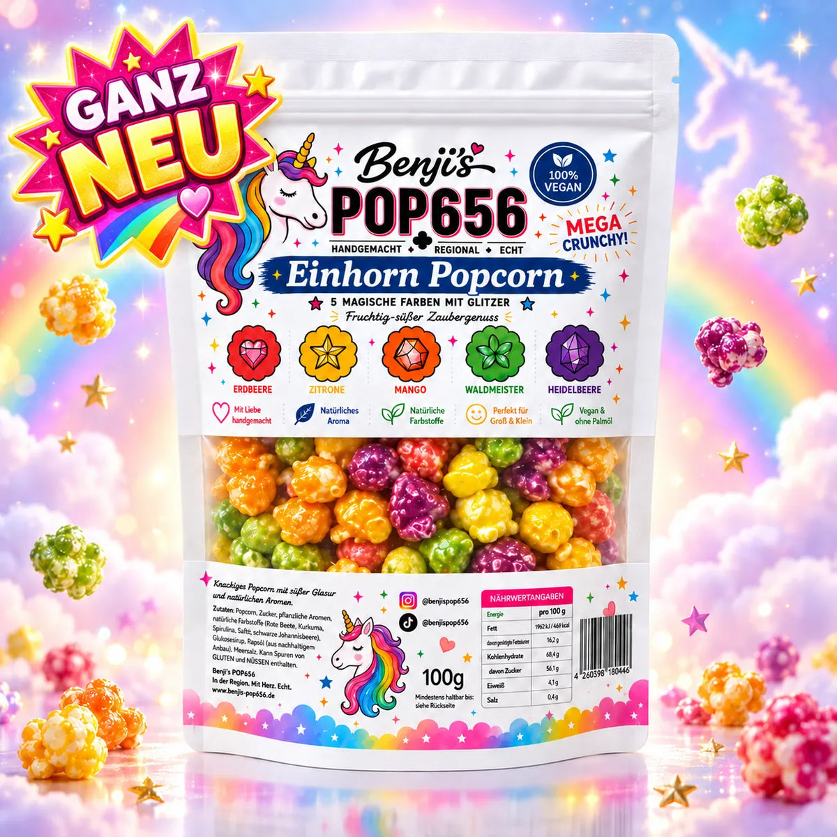 Benji’s POP656 Einhorn Popcorn
