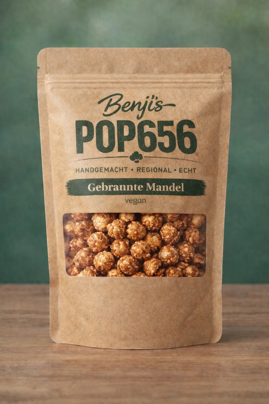 Benji’s POP656 Gebrannte Mandel – Premium Mushroom Popcorn